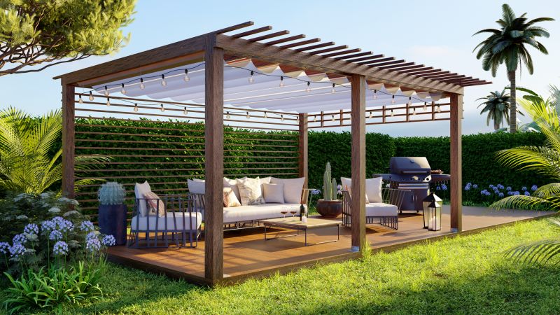 Curved Pergola Installation in Conroe, TX