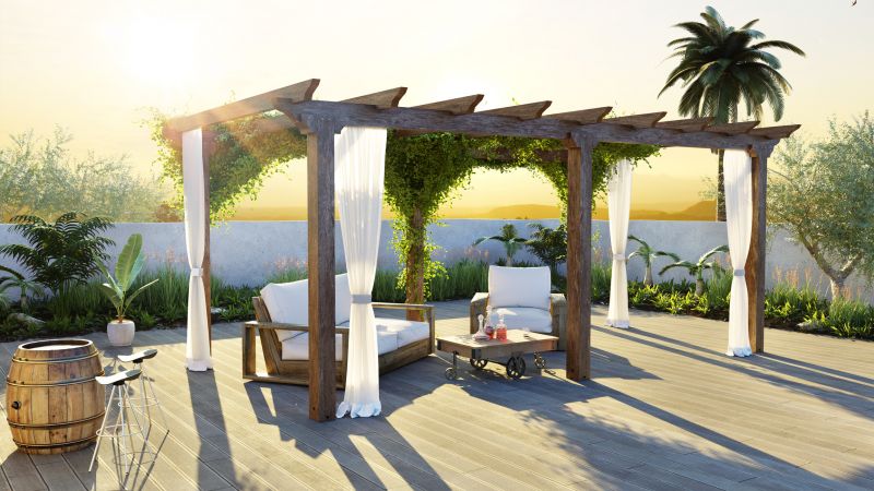 Wooden Pergola Building