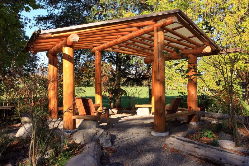 Wooden Pergola in Spring
